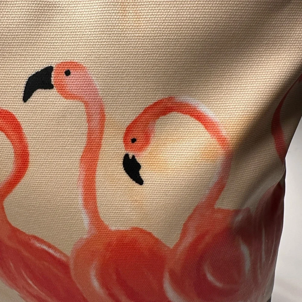 Kate Spade Flamingo Parade Tote - Cream Coral and Black